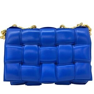 Bottega Veneta Padded Cassette Chain Blue